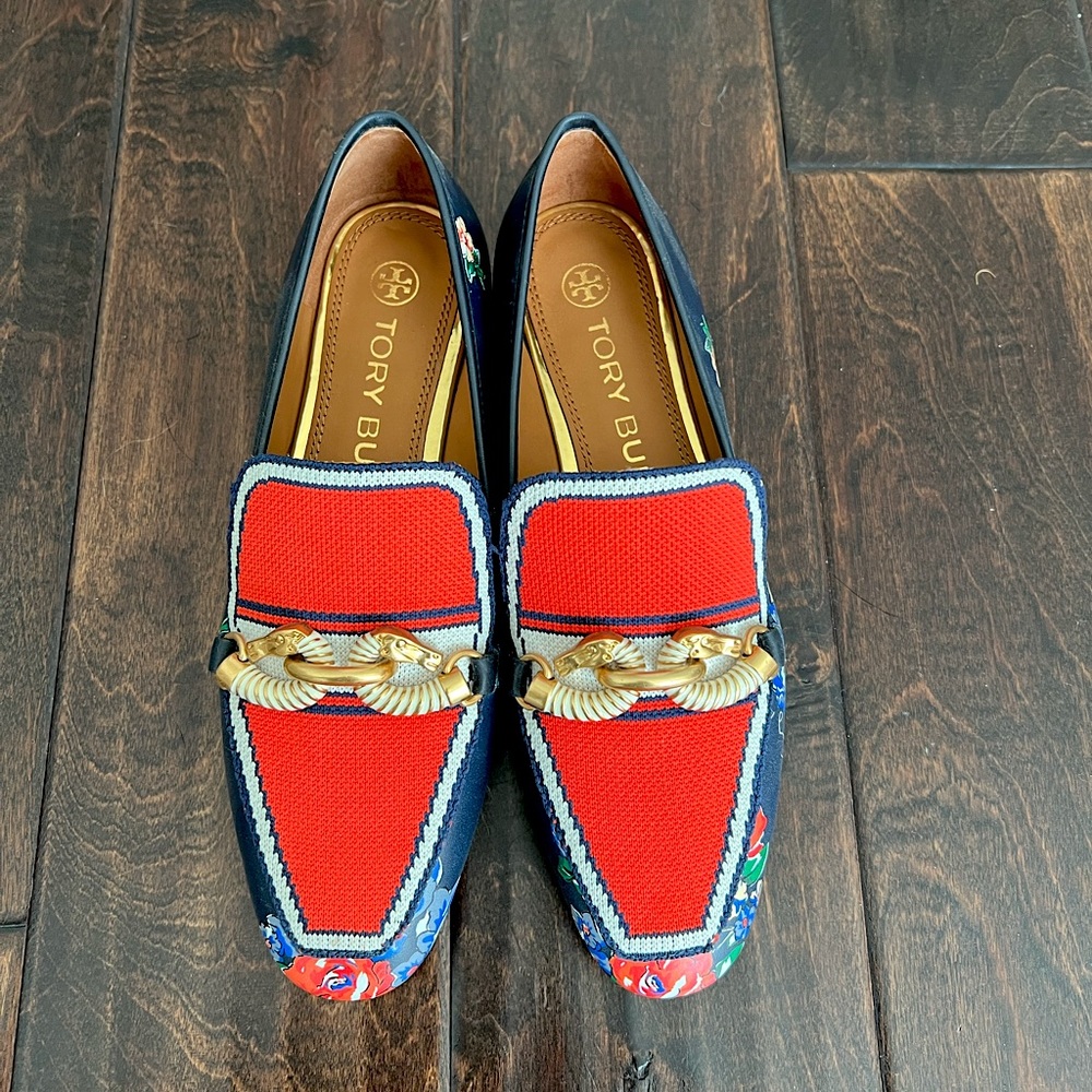 Tory Burch Jessa Knit Loafers Size 6M
